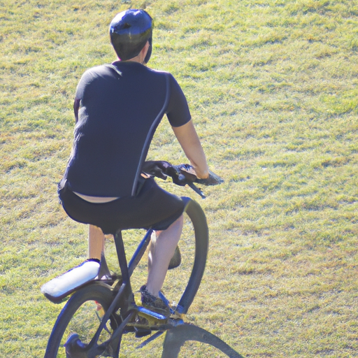 9. תמונה של אדם בציוד אימון רוכב על אופניים חשמליים